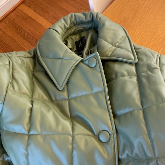 Khaki Ri Studio Quilted Puffer Coat 